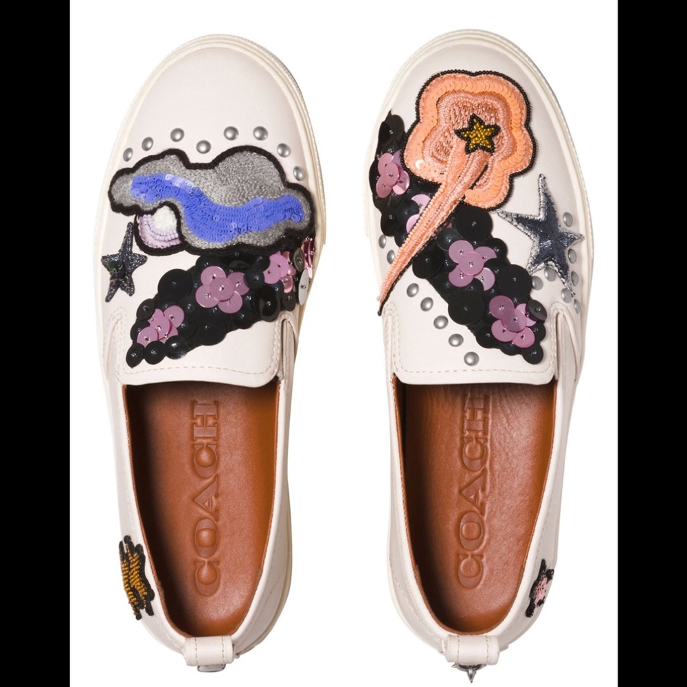 NEW-Coach Star Sequins Sneakers - Picture 1 of 4